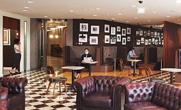 People meeting in a Serviced Office